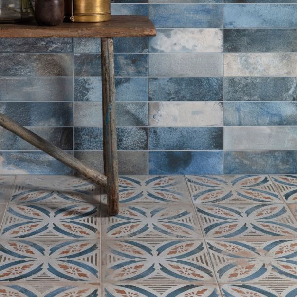 Italian style geometric tiles