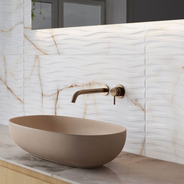 green and white marble porcelain effect kitchen floor and wall tiles