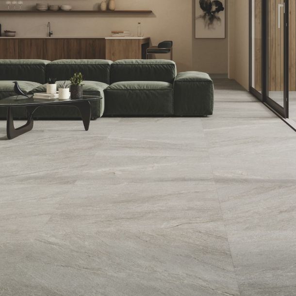stone effect porcelain floor tiles in a natural colour palette