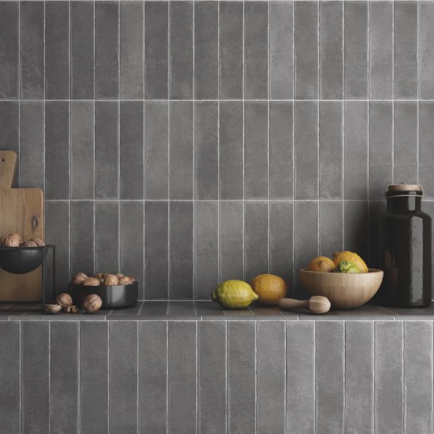 Metro tiles in grey tones