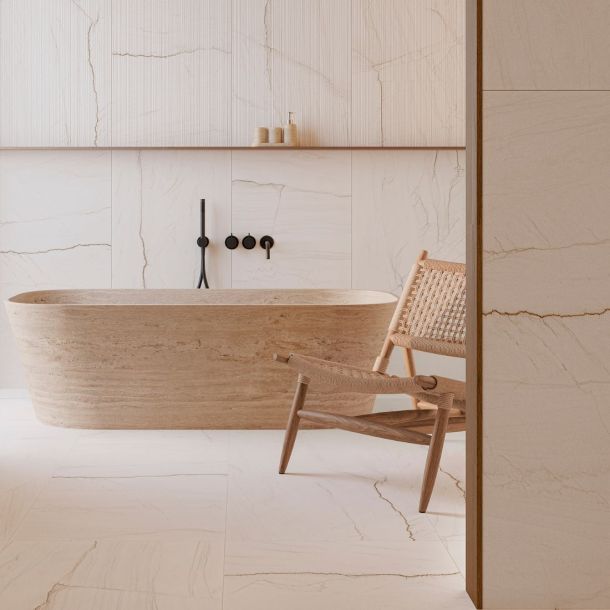 natural marble effect porcelain tiles 
