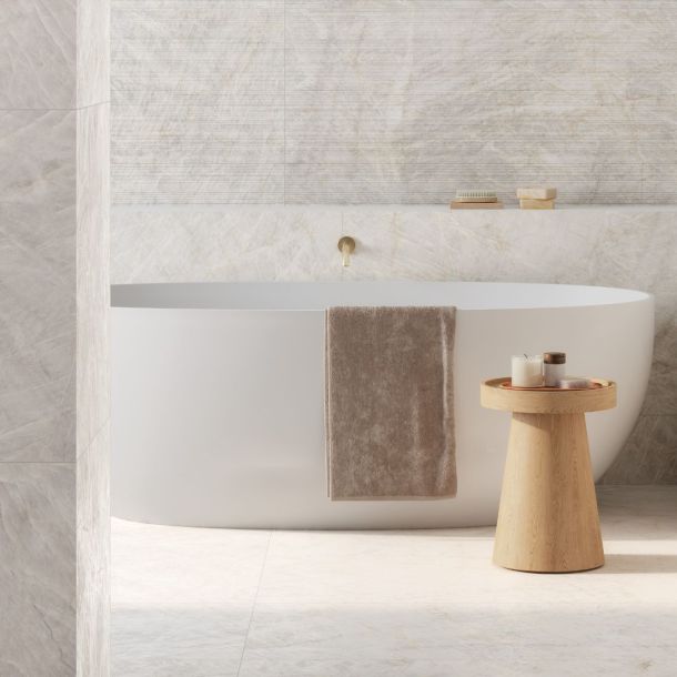green and white marble porcelain effect kitchen floor and wall tiles